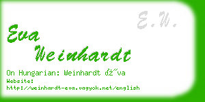 eva weinhardt business card